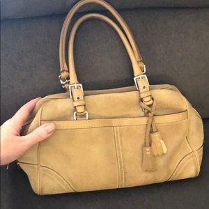 Coach tan bag